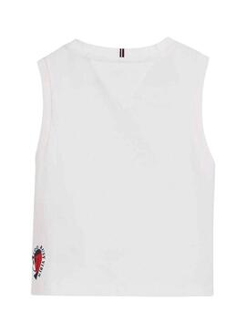 T-Shirt Tommy Hilfiger Positive Bianco Bambina