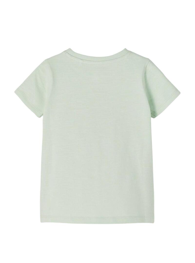 T-Shirt Name It Jusa Sirena Verde per Bambina