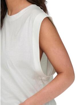 T-Shirt Only Maja Bianco per Donna