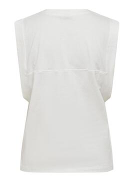 T-Shirt Only Maja Bianco per Donna