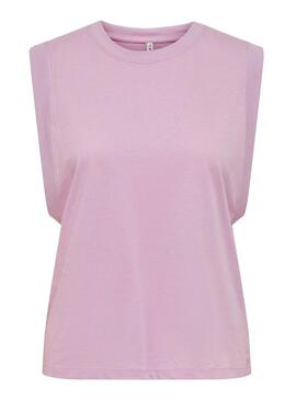 T-Shirt Only Maja Malva per Donna