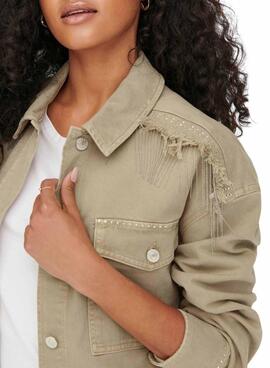 Overshirt Only Shelby Beige per Donna
