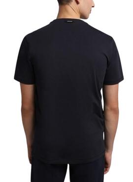 T-Shirt Napapijri S Turin Nero per Uomo