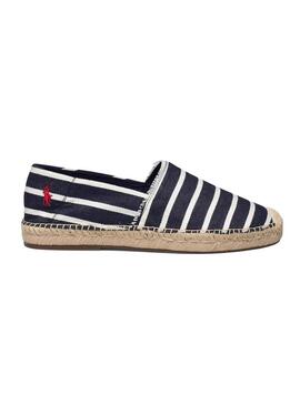 Espadrillas Polo Ralph Lauren Strisce Blu Navy Uomo