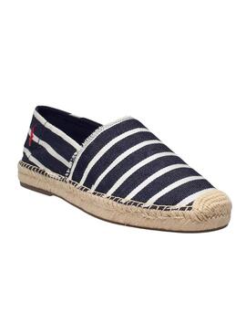 Espadrillas Polo Ralph Lauren Strisce Blu Navy Uomo