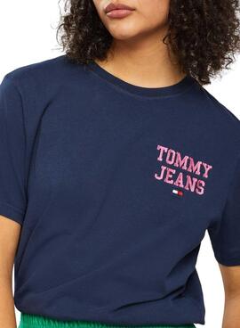 T-Shirt Tommy Jeans POP DROP Marina per Donna
