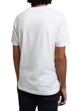 T-Shirt Napapijri Ayas Bianco per Uomo