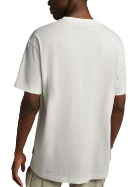T-Shirt Napapijri Box Bianco per Uomo