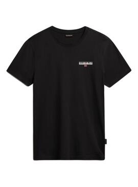 T-Shirt Napapijri Ice Nero per Uomo