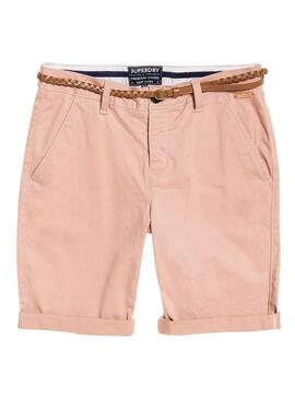 Shorts Superdry Chino City Rosa per le donne