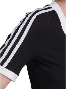 Top Crop Adidas Adicolor Nero Donna