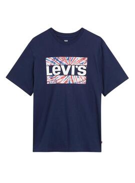 T-Shirt Levis Relaxed Fit Blu Navy Unisex