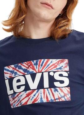 T-Shirt Levis Relaxed Fit Blu Navy Unisex