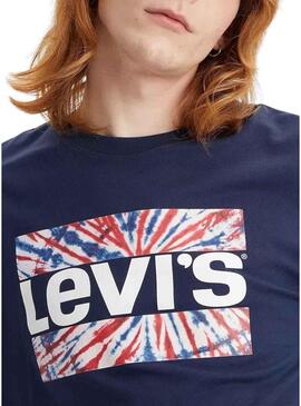 T-Shirt Levis Relaxed Fit Blu Navy Unisex