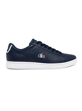 Sneaker Lacoste Carnaby Evo Blu Navy per Uomo