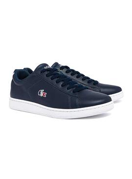 Sneaker Lacoste Carnaby Evo Blu Navy per Uomo