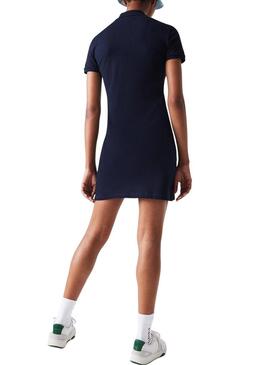 Vestito Lacoste Polo Blu Navy per Donna