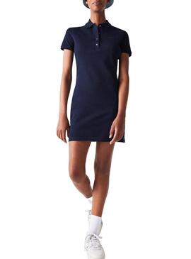 Vestito Lacoste Polo Blu Navy per Donna