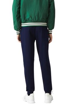 Pantaloni Lacoste Colorblock Blu Navy per Uomo