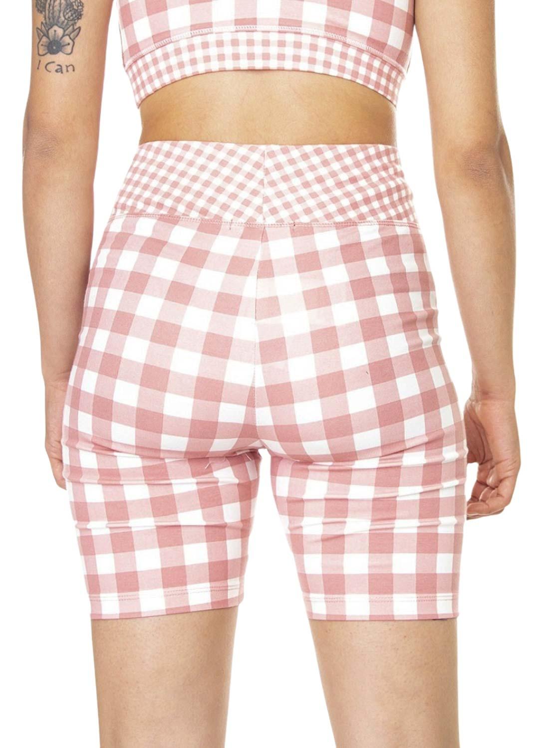 Leggings Ciclistas Vans Mixed Up Gingham  Rosa Donna