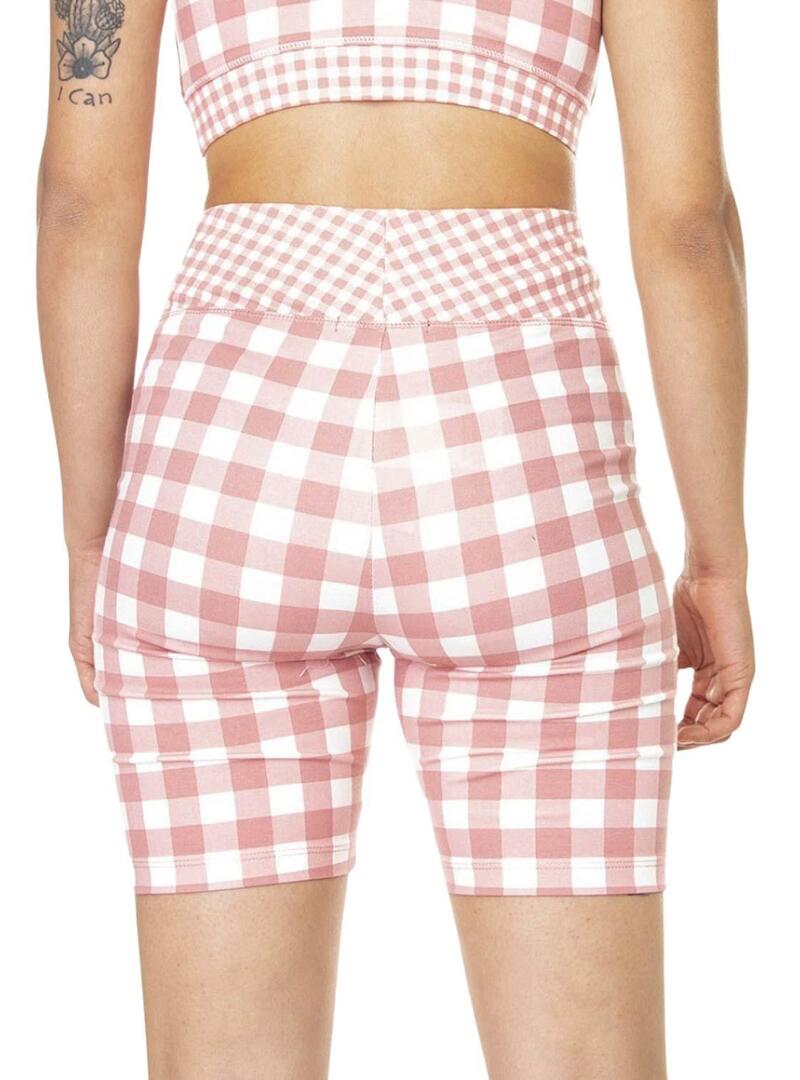 Leggings Ciclistas Vans Mixed Up Gingham  Rosa Donna