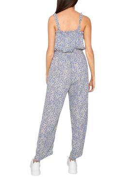 Jumpsuit Only Fuchsia Life Strap Estampado Blu Donna