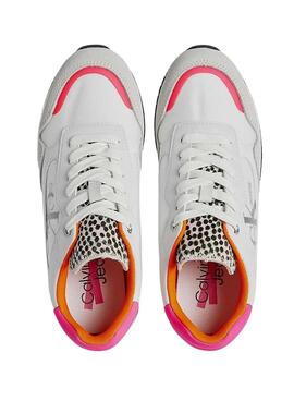 Sneaker Calvin Klein Retro Runner Biancos Donna