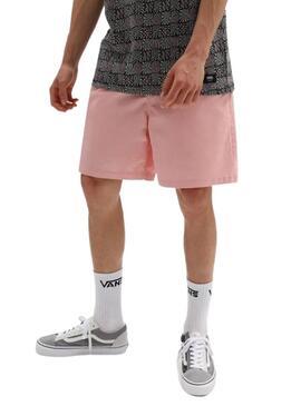 Bermudas Vans Relaxed Elastic Rosa per Uomo