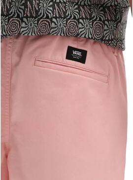 Bermudas Vans Relaxed Elastic Rosa per Uomo