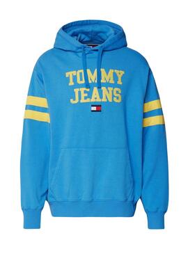 Felpa Tommy Jeans POP DROP Blu per Uomo