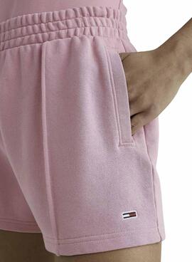 Short Tommy Jeans Rosa Essential per Donna
