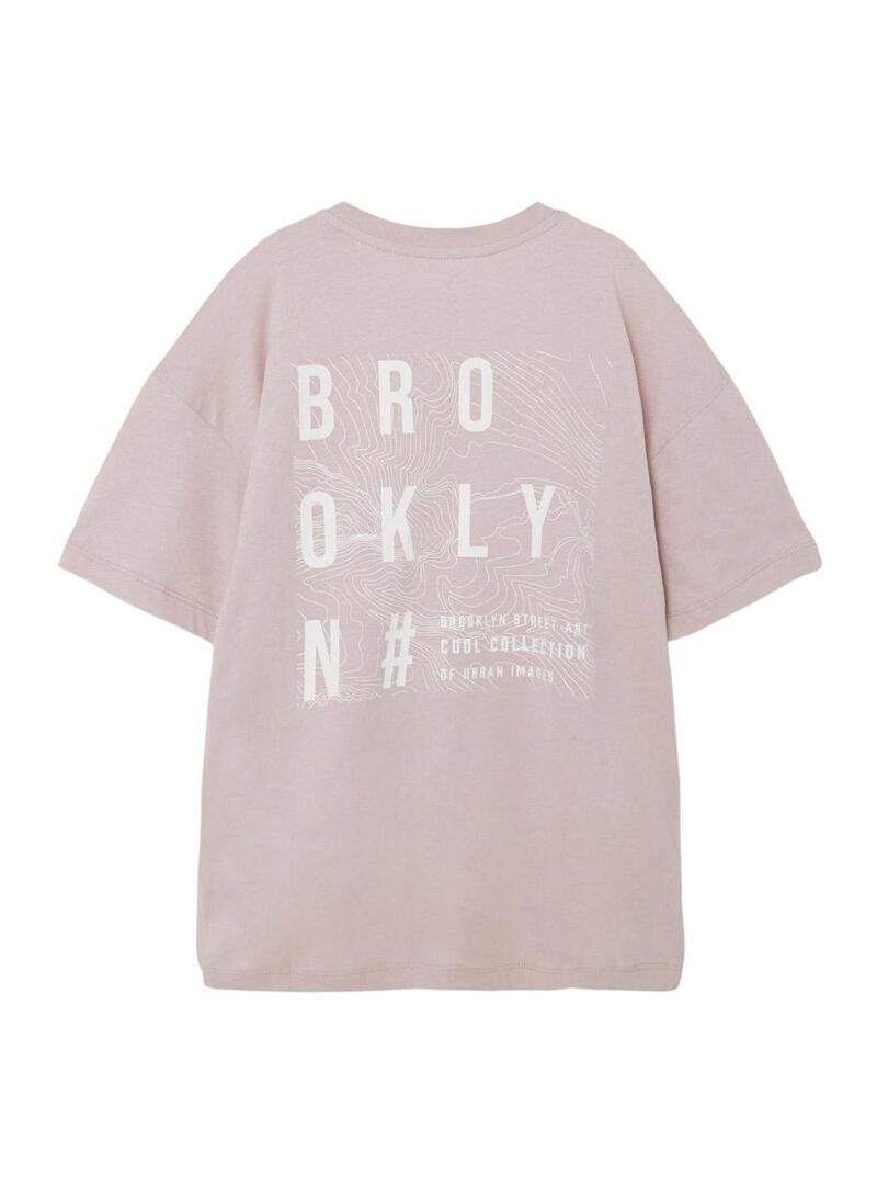 T-Shirt Name It Kiels Rosa per Bambino