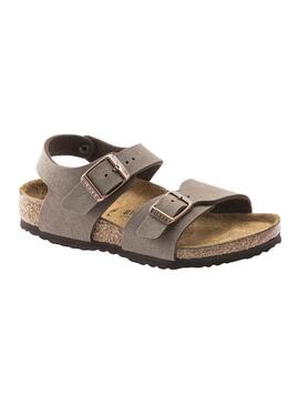 Sandali Birkenstock New York Marrone Bambino e Bambina