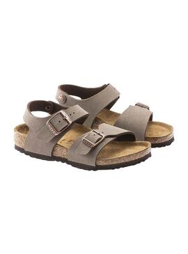 Sandali Birkenstock New York Marrone Bambino e Bambina