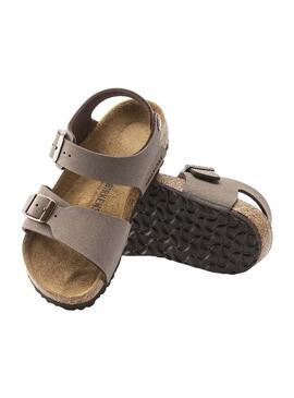 Sandali Birkenstock New York Marrone Bambino e Bambina