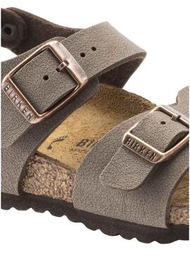 Sandali Birkenstock New York Marrone Bambino e Bambina