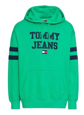 Felpa Tommy Jeans POP DROP Verde per Uomo