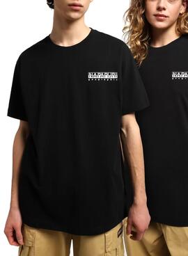 T-Shirt Napapijri Quintino Nero Donna e Uomo