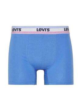 Box Gift 3 Boxer Levis Blu per Uomo