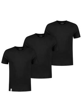 T-Shirts Lacoste 3 Pack Nero per Uomo