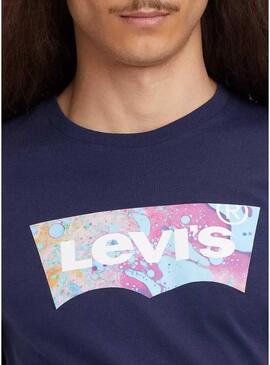 T-Shirt Levis Graphic Crewneck Marina Uomo