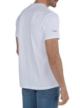 T-Shirt El Pulpo Basic Logo Bianco per Uomo