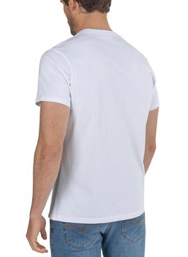 T-Shirt El Pulpo Hawaiian Bianco per Uomo