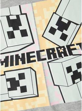 T-Shirt Name It Minecraft Grigio per Bambina