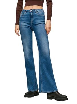 Jeans Pepe Jeans Willa Blu per Donna