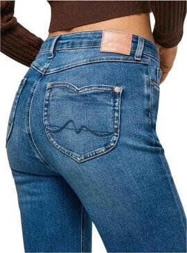 Jeans Pepe Jeans Willa Blu per Donna