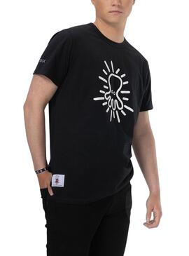 T-Shirt EL Pulpo Black Cloud Dancer Nero Uomo