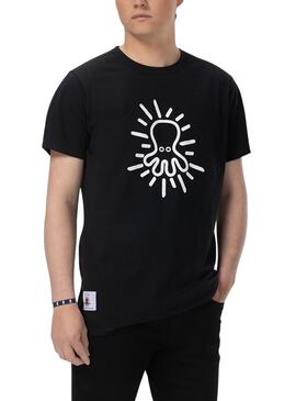 T-Shirt EL Pulpo Black Cloud Dancer Nero Uomo