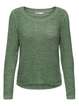 Pullover Only Geena De Knitted Verde per Donna