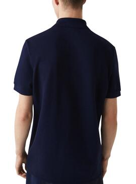 Polo Lacoste Made In France Blu Navy per Uomo